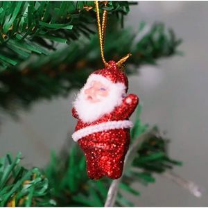Six Piece Christmas Multi-Color Santa Claus Party Xmas Tree Hanging Ornaments